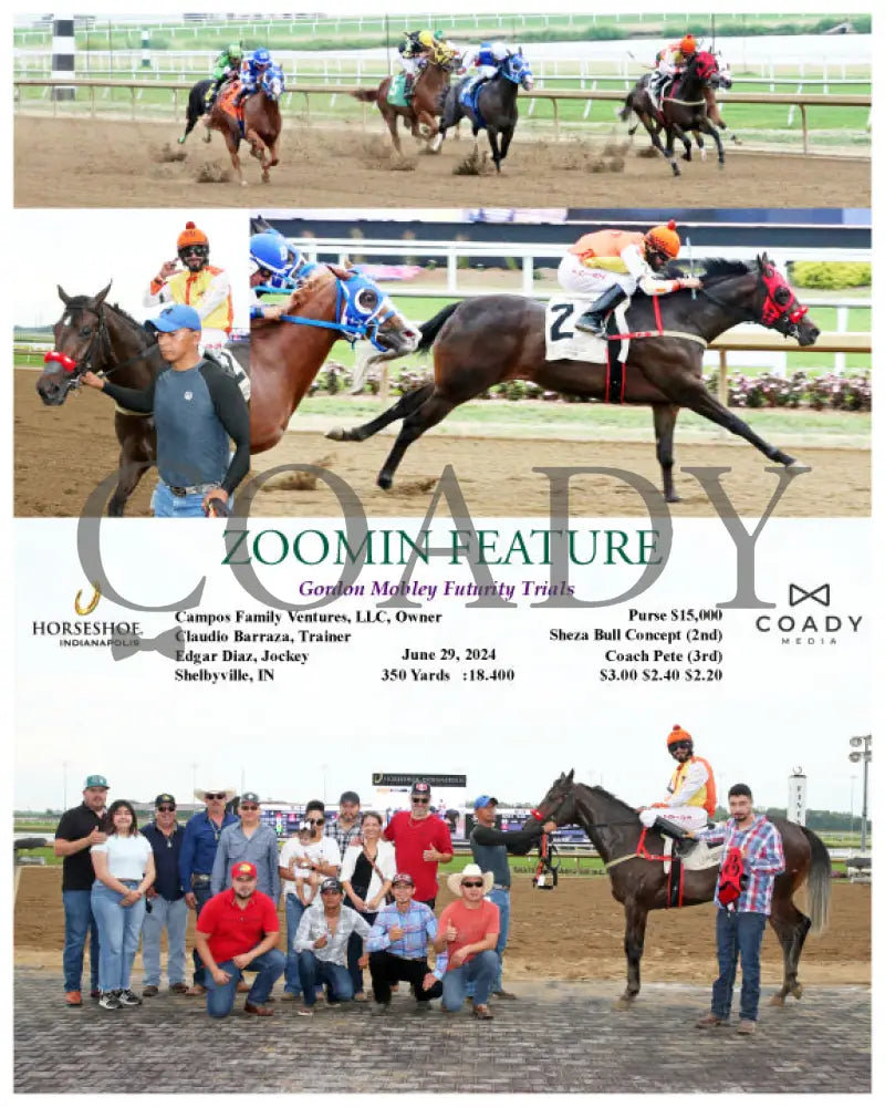 Zoomin Feature - Gordon Mobley Futurity Trials 06-29-24 R03 Ind Indiana Grand