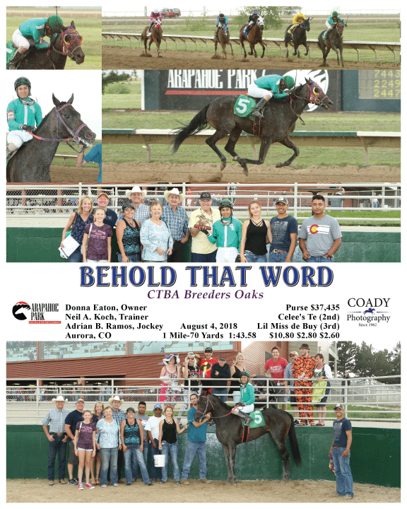 BEHOLD THAT WORD - 080418 - Race 08 - ARP