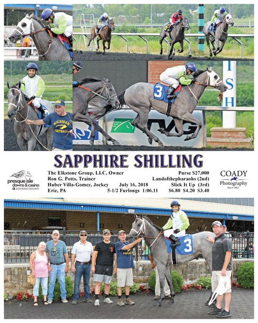 SAPPHIRE SHILLING - 071618 - Race 04 - PID