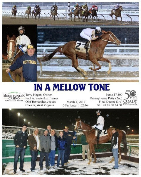 IN A MELLOW TONE - 030412 - Race 01