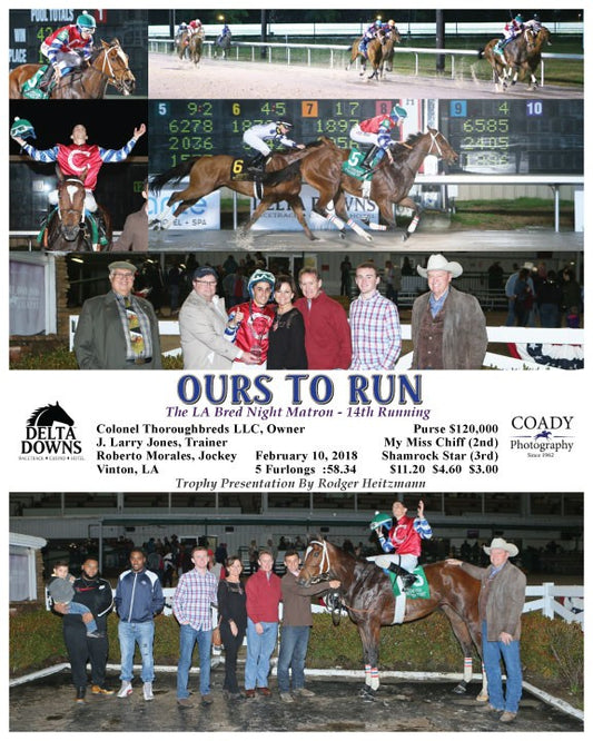 OURS TO RUN - 021018 - Race 10 - DED