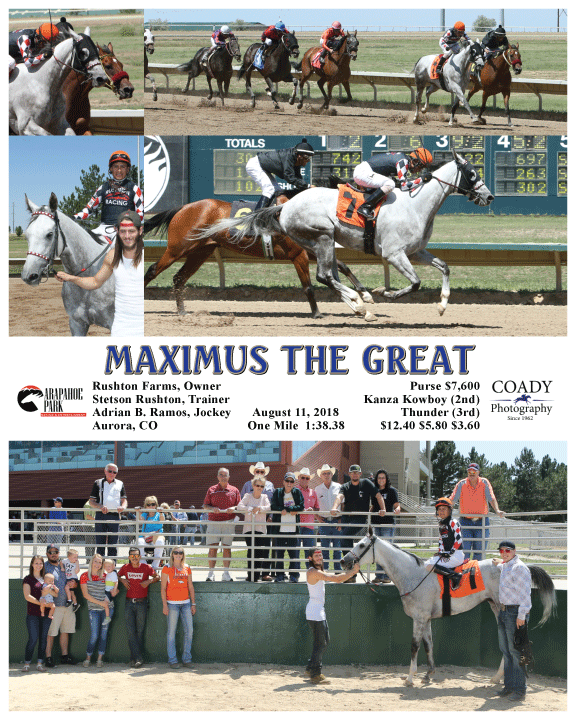 MAXIMUS THE GREAT - 081118 - Race 03 - ARP