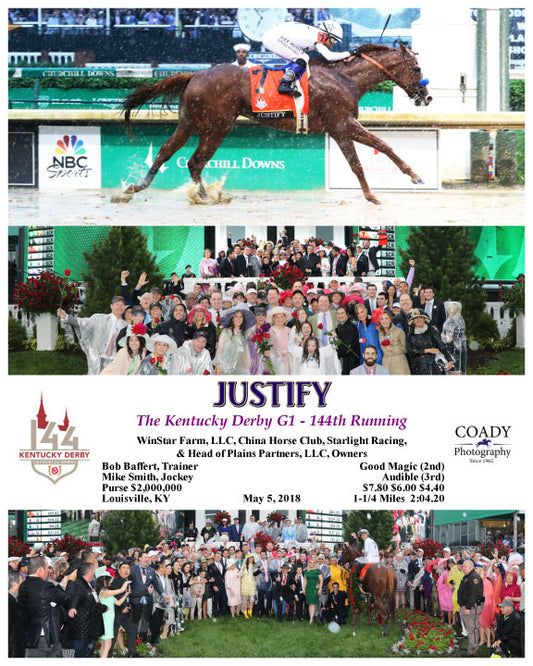 JUSTIFY - 050518 - The Kentucky Derby G1 - WC1