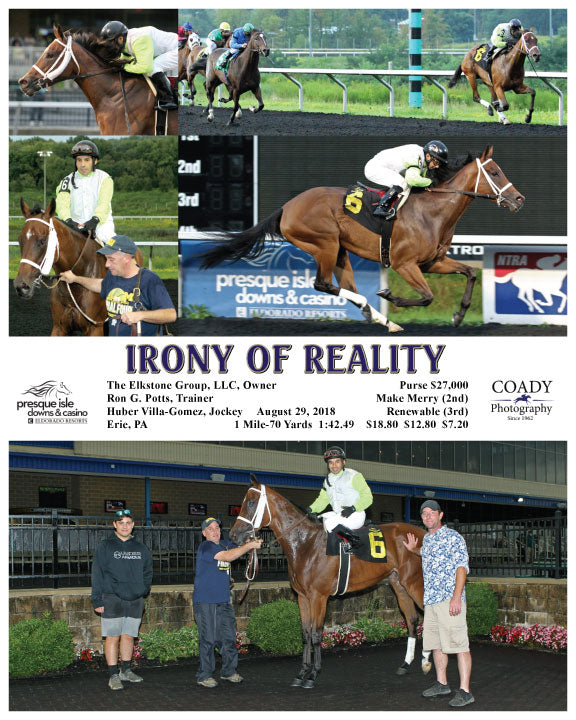 IRONY OF REALITY - 082918 - Race 02 - PID