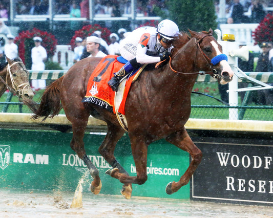 JUSTIFY - 050518 - Race 12 - CD The Kentucky Derby G1 - Finish 02