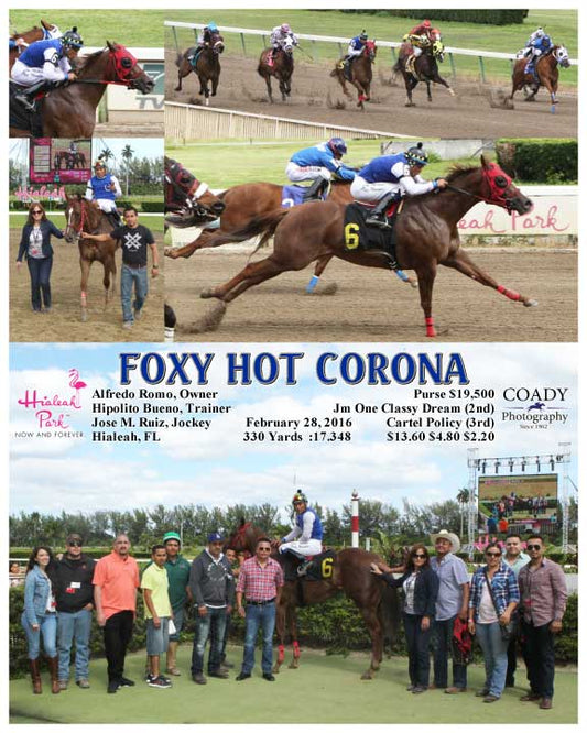 FOXY HOT CORONA - 022816 - Race 04 - HIA