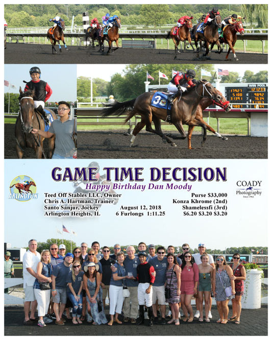 GAME TIME DECISION - 081218 - Race 08 - AP - Group