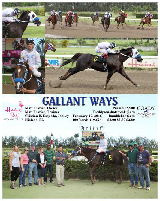 GALLANT WAYS - 022916 - Race 06 - HIA