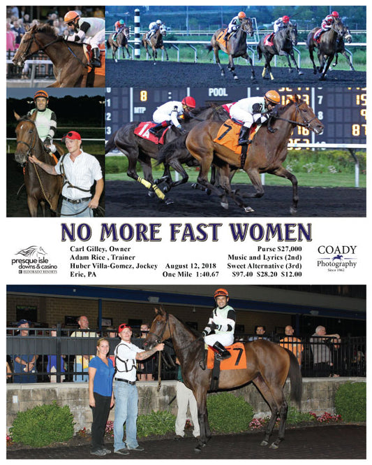 NO MORE FAST WOMEN  - 081218 - Race 08 - PID