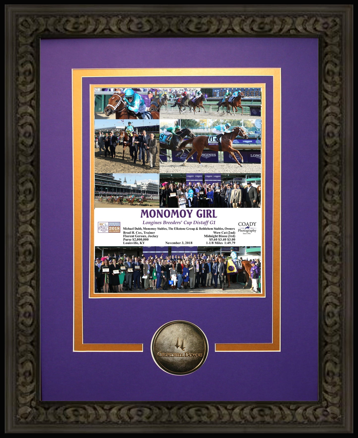 MONOMOY GIRL - 2018 Longines Breeders' Cup Distaff G1 - Limited Edition