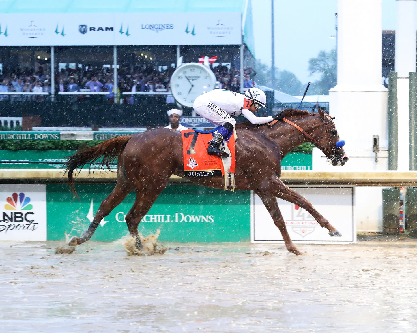 JUSTIFY - 050518 - Race 12 - CD The Kentucky Derby G1 - Finish 1