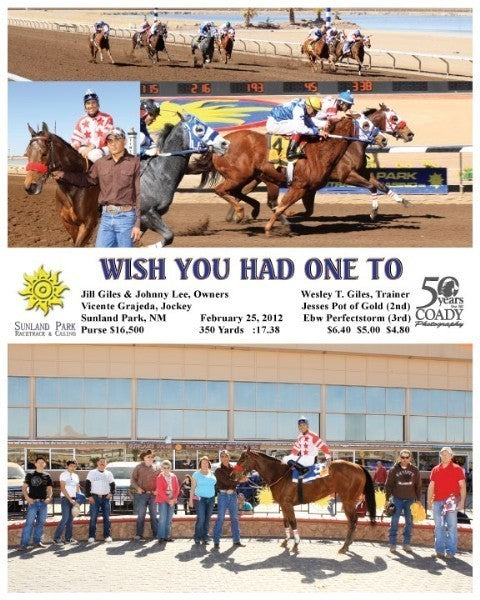 WISH YOU HAD ONE TO - 022512 - Race 04
