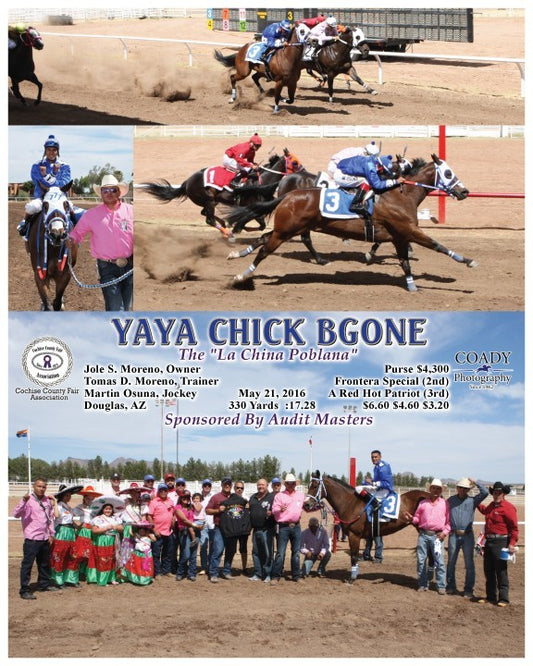 YAYA CHICK BGONE - 052116 - Race 04 - DG