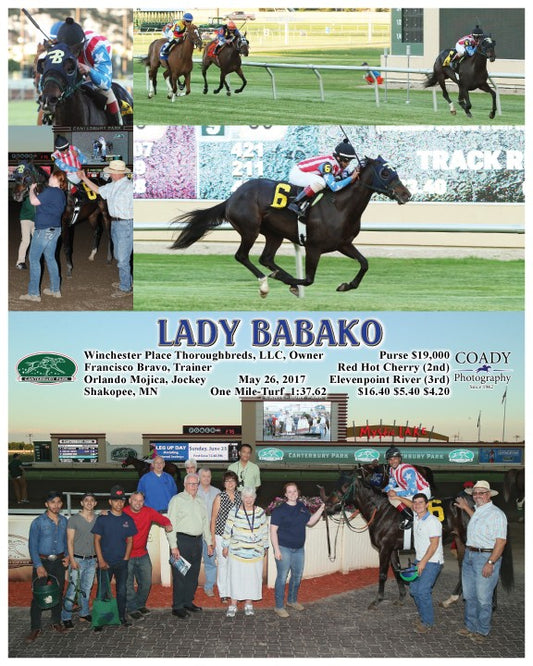 LADY BABAKO - 052617 - Race 04 - CBY