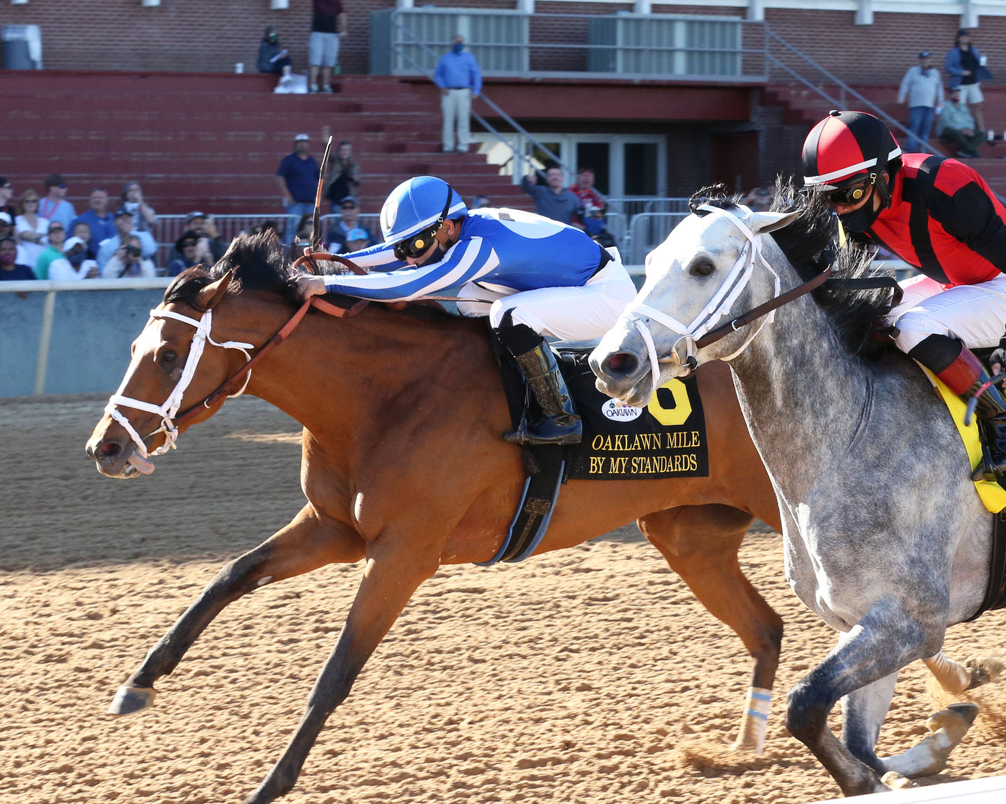 BY MY STANDARDS - The Oaklawn Mile - 3rd Running - 04-10-21 - R09 - OP - Inside Finish 02