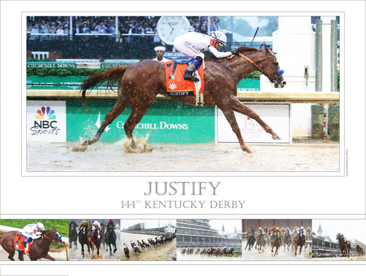 Justify - 144th Kentucky Derby - Limited Edition 18x24 Print