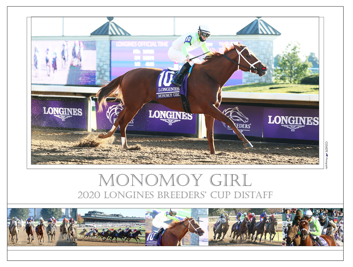 MONOMOY GIRL - Breeders' Cup Distaff G1 - Limited Edition 18x24 Print