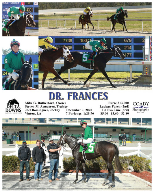DR. FRANCES - 120720 - Race 01 - DED
