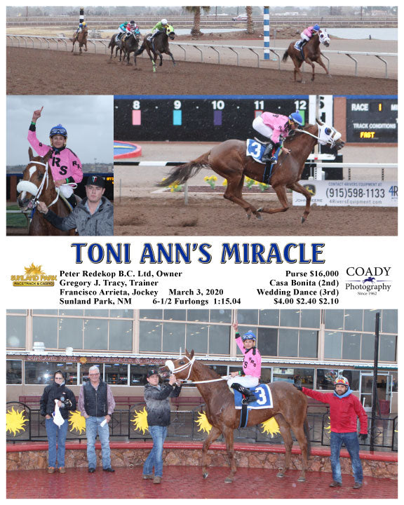 TONI ANN'S MIRACLE - 03-03-20 - R01 - SUN