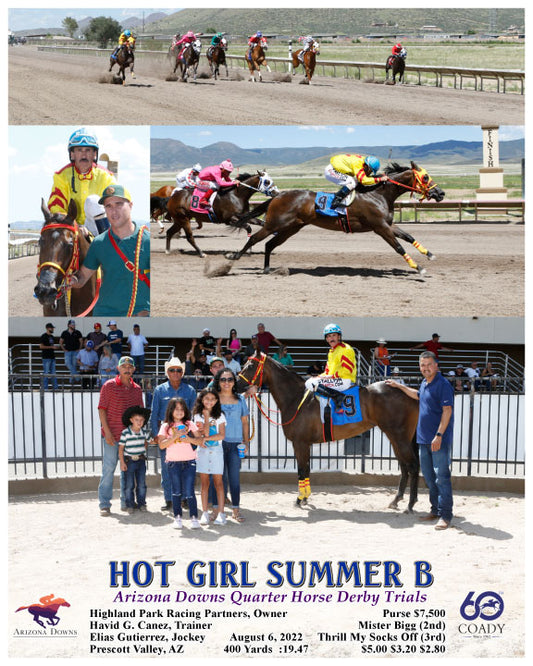 HOT GIRL SUMMER B - Arizona Downs Quarter Horse Derby Trials - 08-06-22 - R02 - AZD