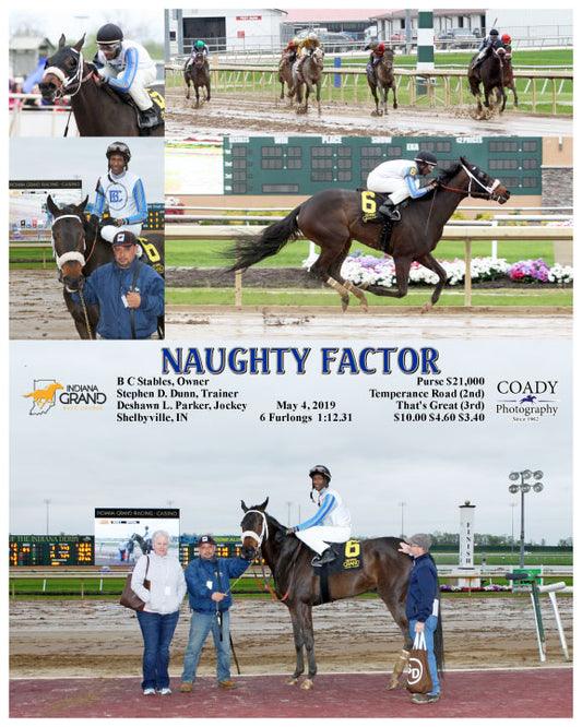 NAUGHTY FACTOR - 050419 - Race 02 - IND