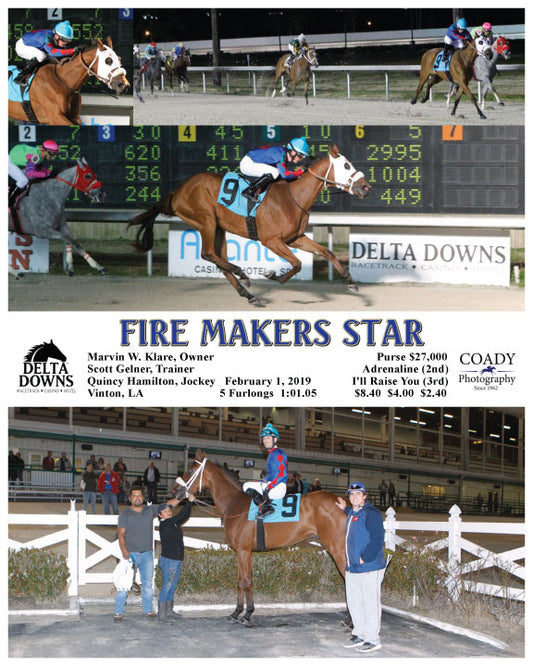 FIRE MAKERS STAR - 020119 - Race 03 - DED