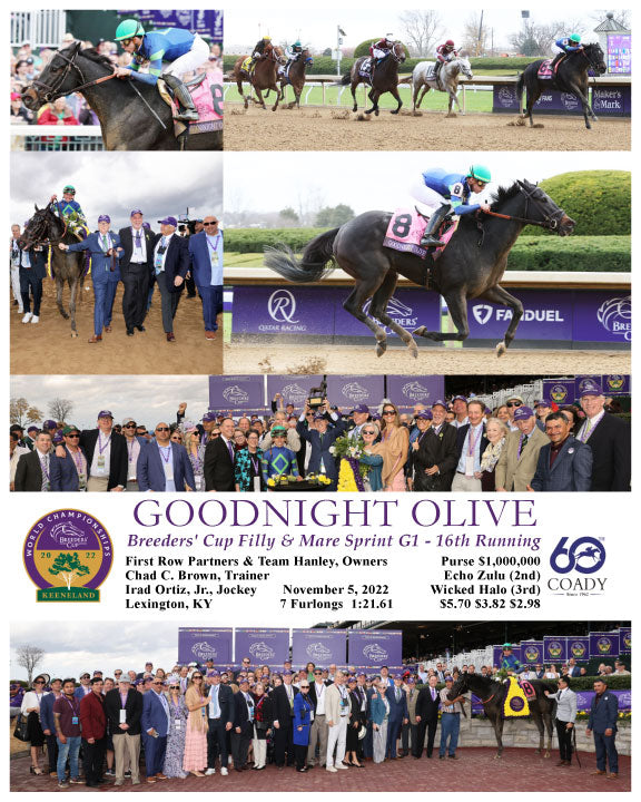 GOODNIGHT OLIVE - Breeders' Cup Filly & Mare Sprint G1 - 16th Running - 11-05-22 - R03 - KEE