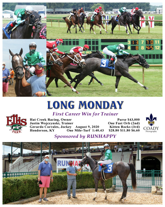 LONG MONDAY - First Career Win for Trainer - 08-09-20 - R03 - ELP