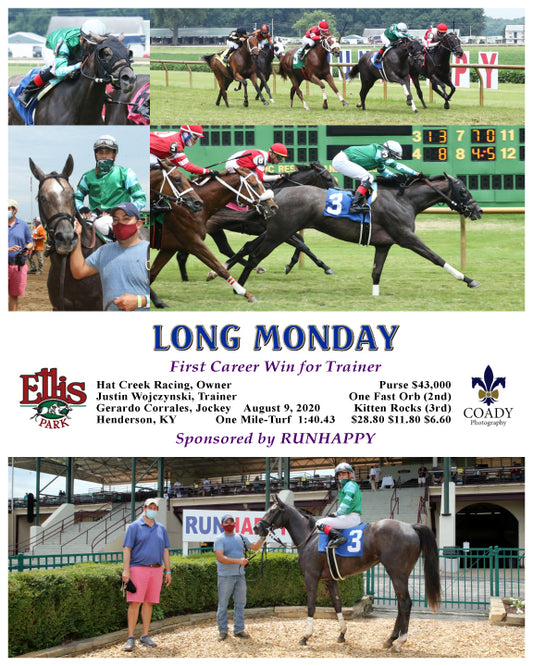 LONG MONDAY - First Career Win for Trainer - 08-09-20 - R03 - ELP
