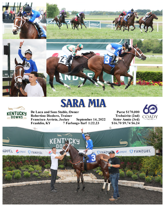 SARA MIA - The Tight Spot Overnight Handicap - 09-14-22 - R03 - KD