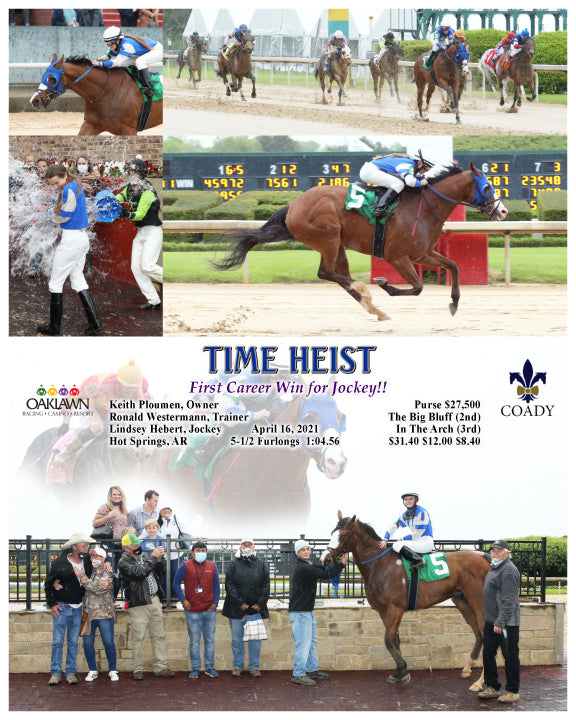 TIME HEIST - First Career Win for Jockey!! - 04-16-21 - R03 - OP