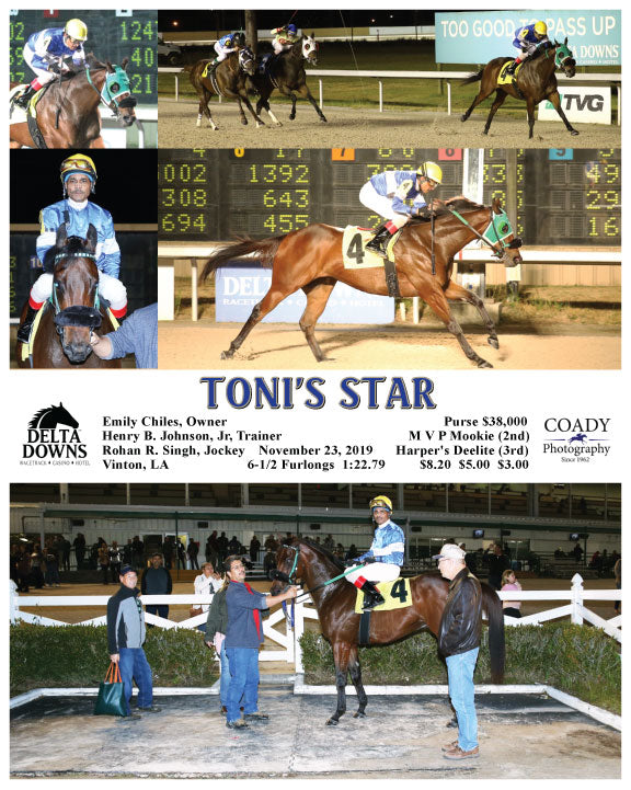 TONI'S STAR - 112319 - Race 03 - DED
