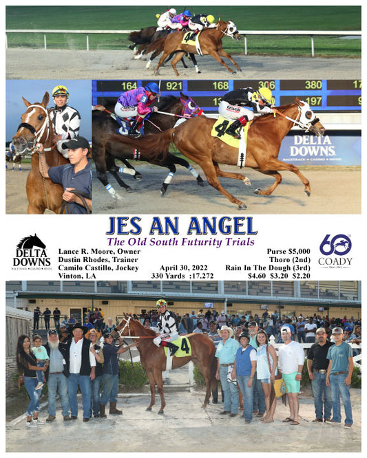 JES AN ANGEL - The Old South Futurity Trials - 04-30-22 - R04 - DED
