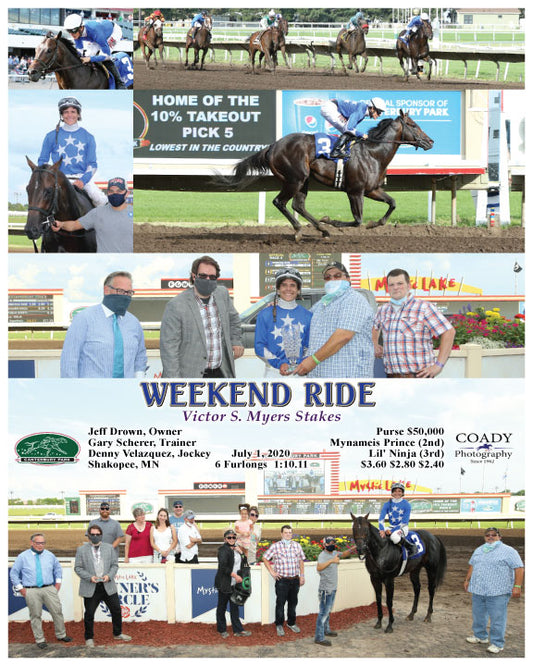 WEEKEND RIDE - Victor S. Myers Stakes - 07-01-20 - R04 - CBY