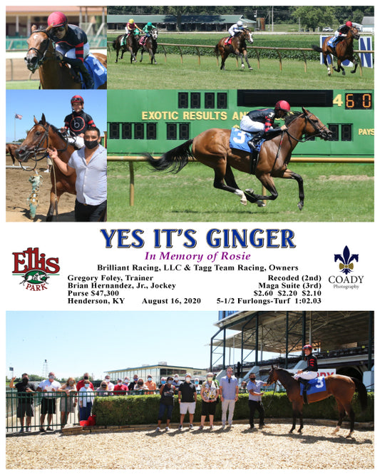YES IT'S GINGER - 08-16-20 - R04 - ELP