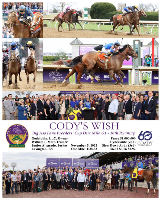 CODY'S WISH - Big Ass Fans Breeders' Cup Dirt Mile G1 - 16th Running - 11-05-22 - R05 - KEE - A2