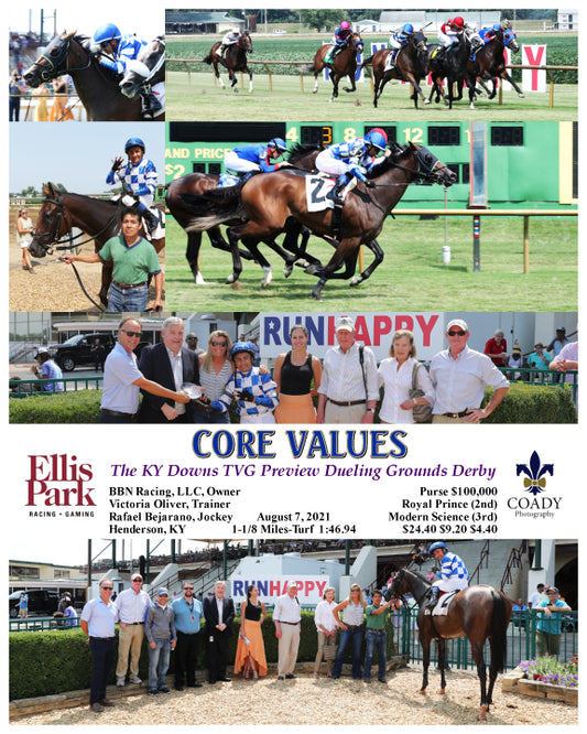 CORE VALUES - The KY Downs TVG Preview Dueling Grounds Derby - 08-07-21 - R05 - ELP