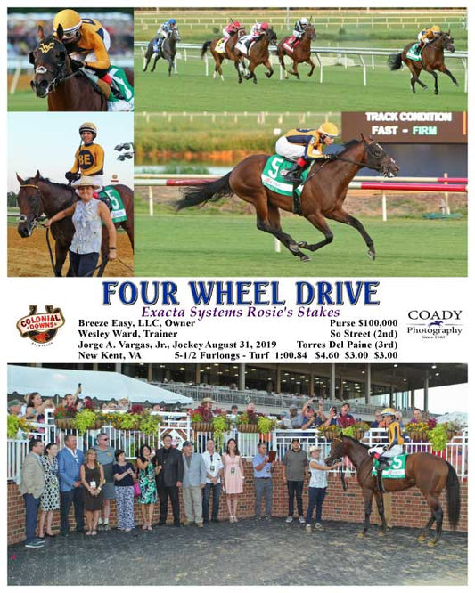 FOUR WHEEL DRIVE - Exacta Systems Rosie's Stakes  - 08-31-19 - R06 - CNL