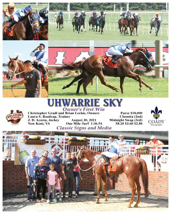 UHWARRIE SKY - Owner's First Win - 08-30-21 - R06 - CNL