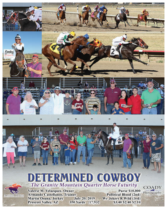DETERMINED COWBOY - The Granite Mountain Quarter Horse Futurity - 07-20-19 - R07 - AZD