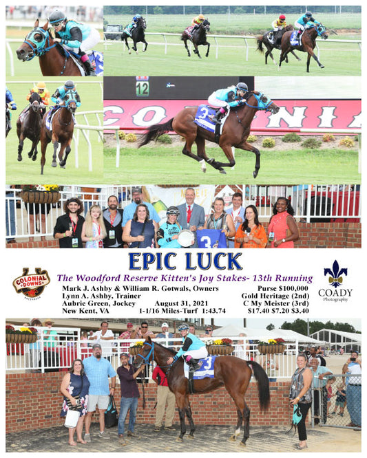 EPIC LUCK - The Woodford Reserve Kitten's Joy Stakes- 13th Running - 08-31-21 - R07 - CNL