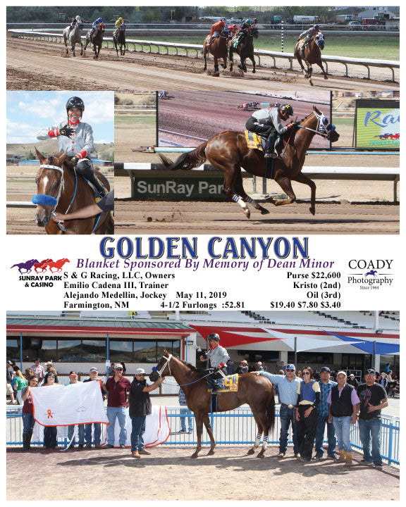 GOLDEN CANYON - Blanket Sponsored By Memory of Dean Minor - 05-11-19 - R07 - SRP