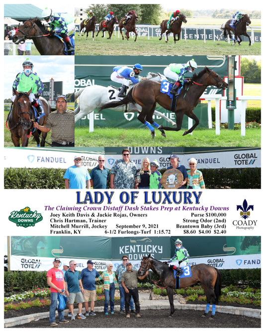 LADY OF LUXURY - The Claiming Crown Distaff Dash Stakes Prep at Kentucky Downs - 09-09-21 - R07 - KD
