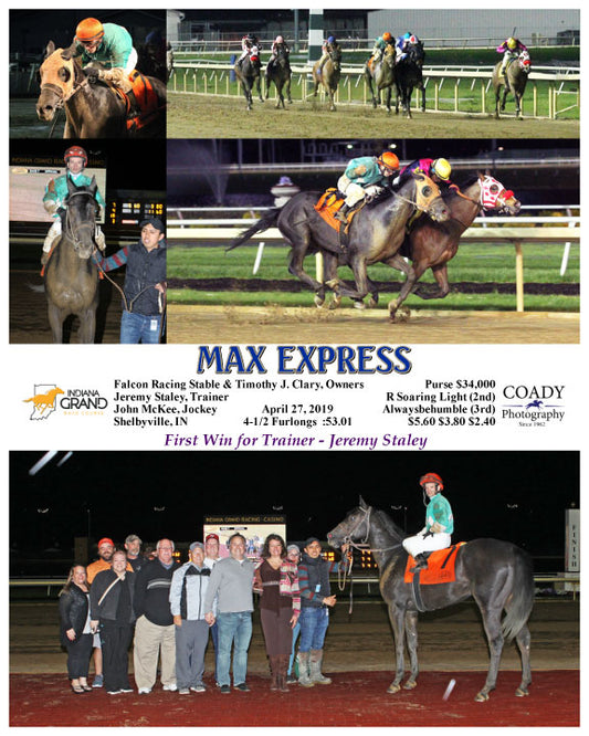 MAX EXPRESS - 042719 - Race 07 - IND - First Win