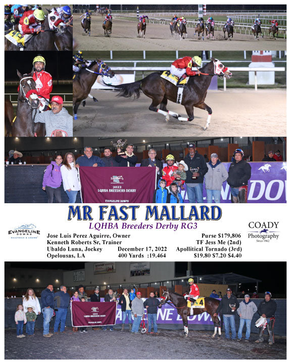 MR FAST MALLARD - LQHBA Breeders Derby RG3 - 12-17-22 - R07 - EVD