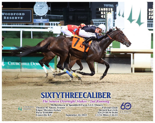 SIXTYTHREECALIBER - The Seneca Overnight Stakes - 2nd Running - 09-24-22 - R07 - CD - Action 01
