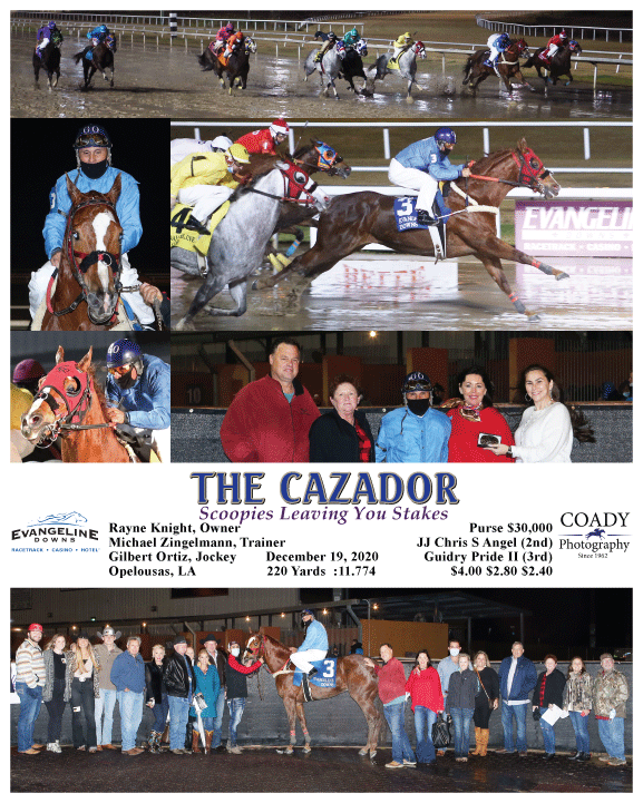 THE CAZADOR  - Scoopies Leaving You Stakes - 12-19-20 - R07 - EVD