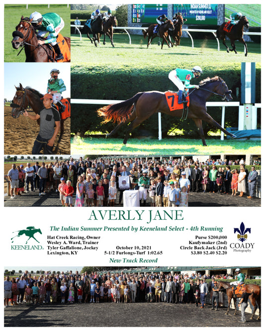 AVERLY JANE - The Indian Summer Presented by Keeneland Select - The 4th Running - 10-10-21 - R08 - KEE