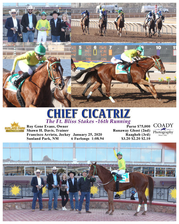 CHIEF CICATRIZ - The Ft. Bliss Stakes -16th Running - 01-25-20 - R08 - SUN