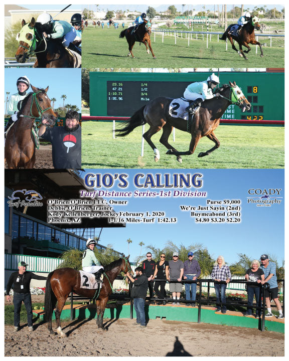 GIO'S CALLING - Turf Distance Series-1st Division - 02-01-20 - R08 - TUP
